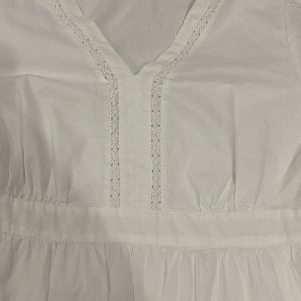 J. Crew White Lace Trim Dress - Picture 3 of 8